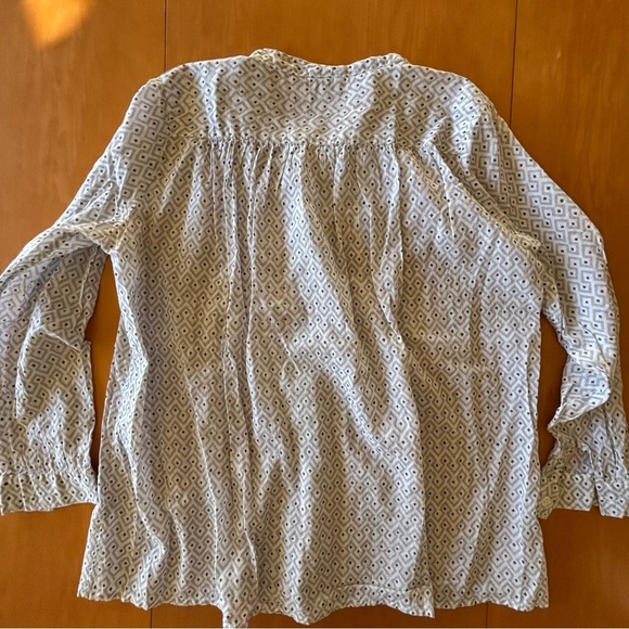 Roberta Roller Rabbit L Patterned Popover Women's Lightweight Cotton Top - Picture 12 of 13